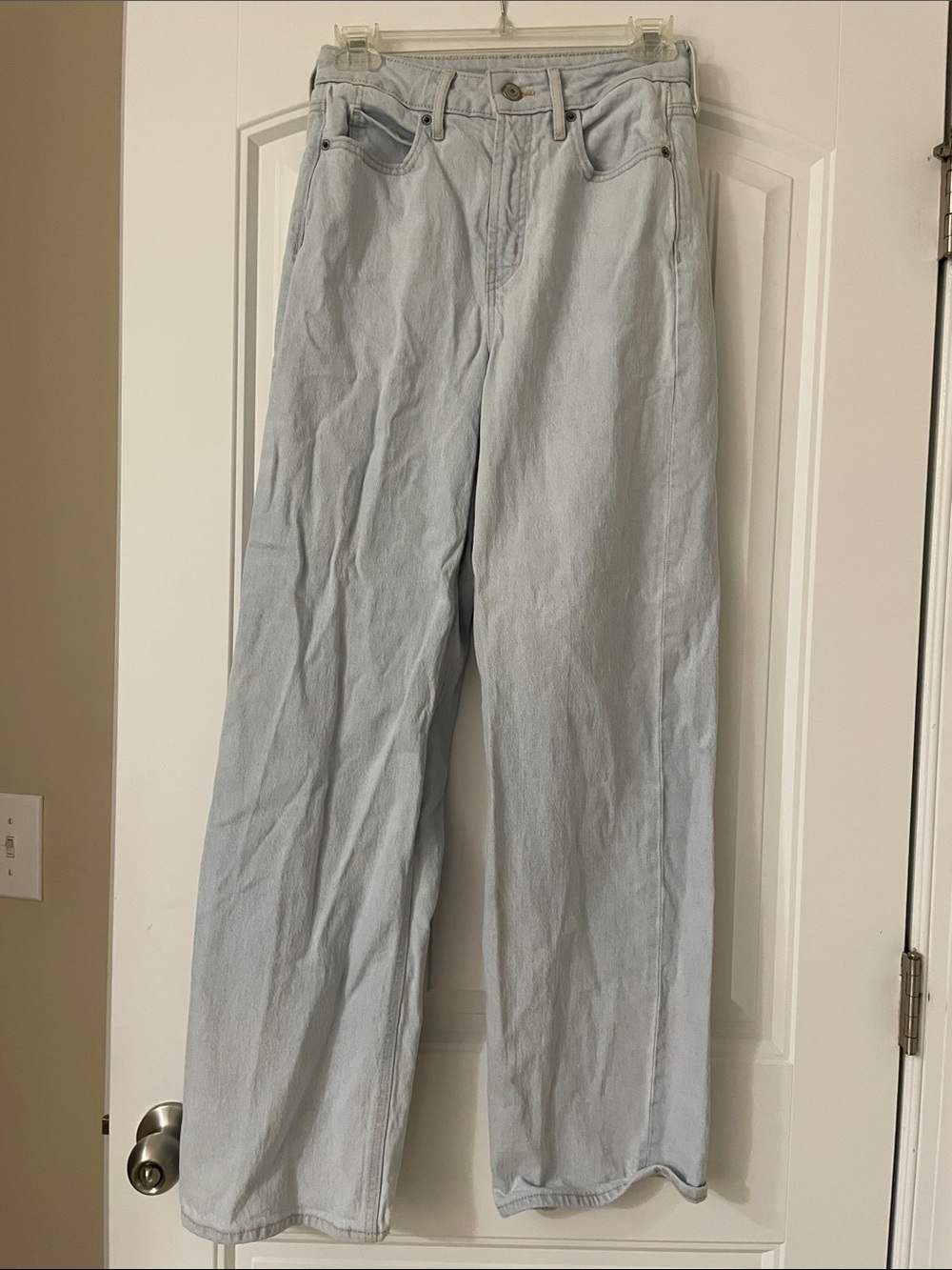 Old Navy Light Blue Wide Leg Jeans - High Rise